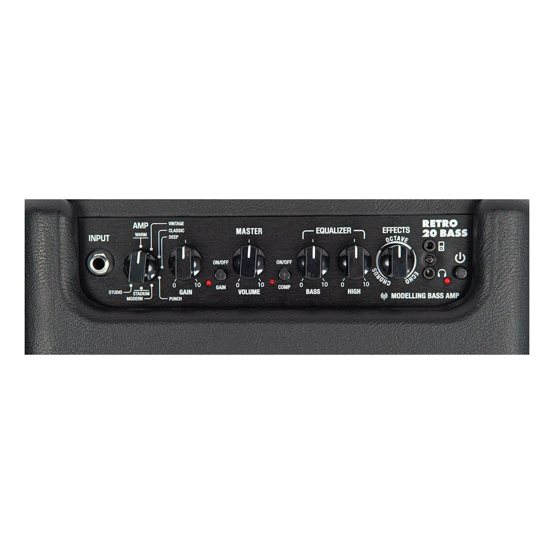 Vintage Retro 20W Bass Combo Amp with DSP Black 3