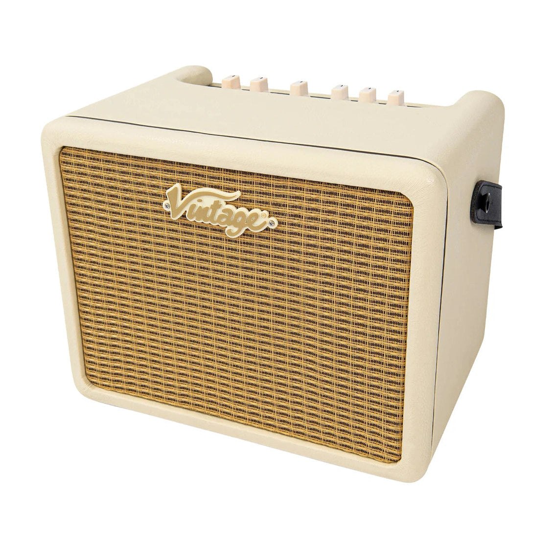 Vintage Retro 20W Bass Combo Amp with DSP Vintage White 1