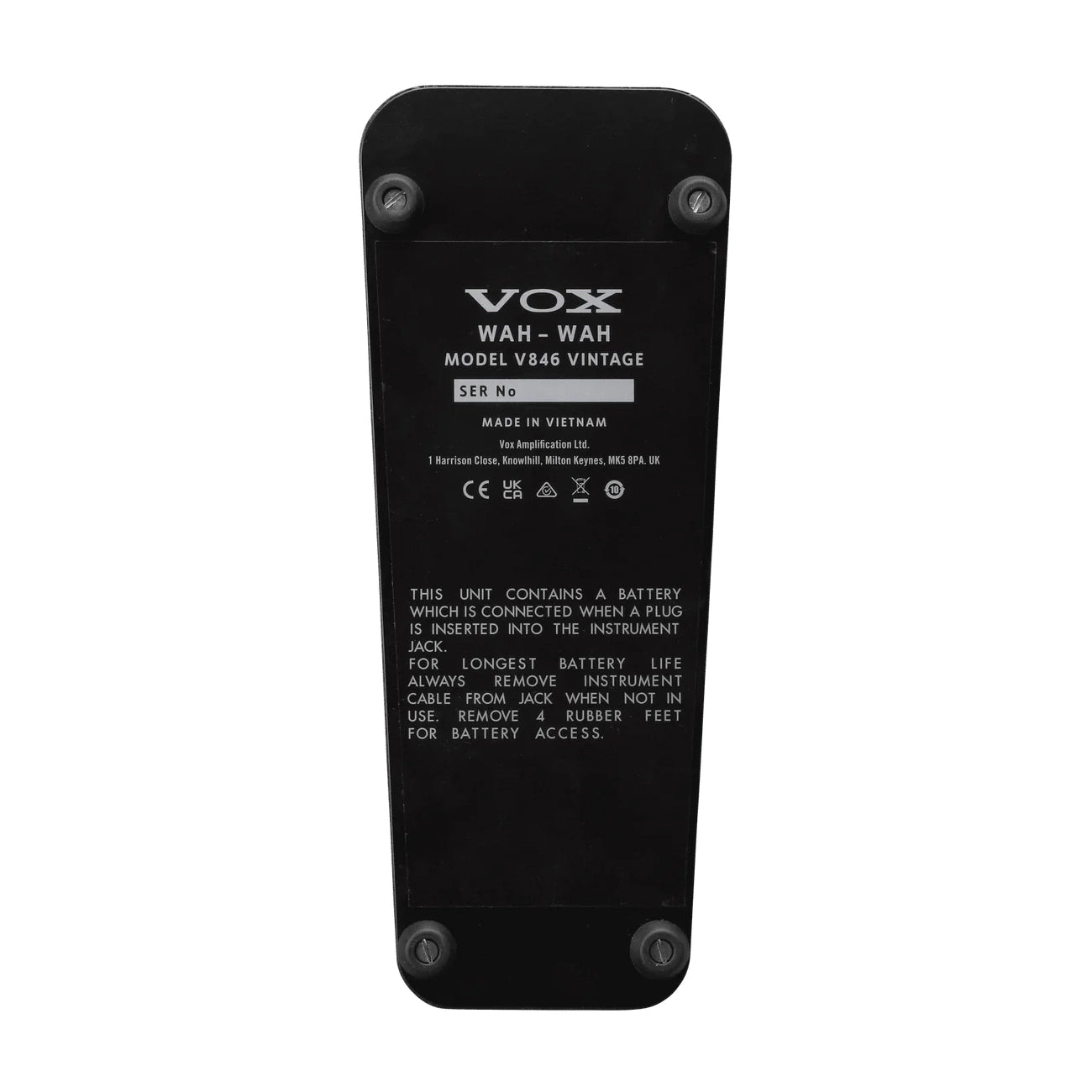 VOX V846 Vintage Wah Pedal 3