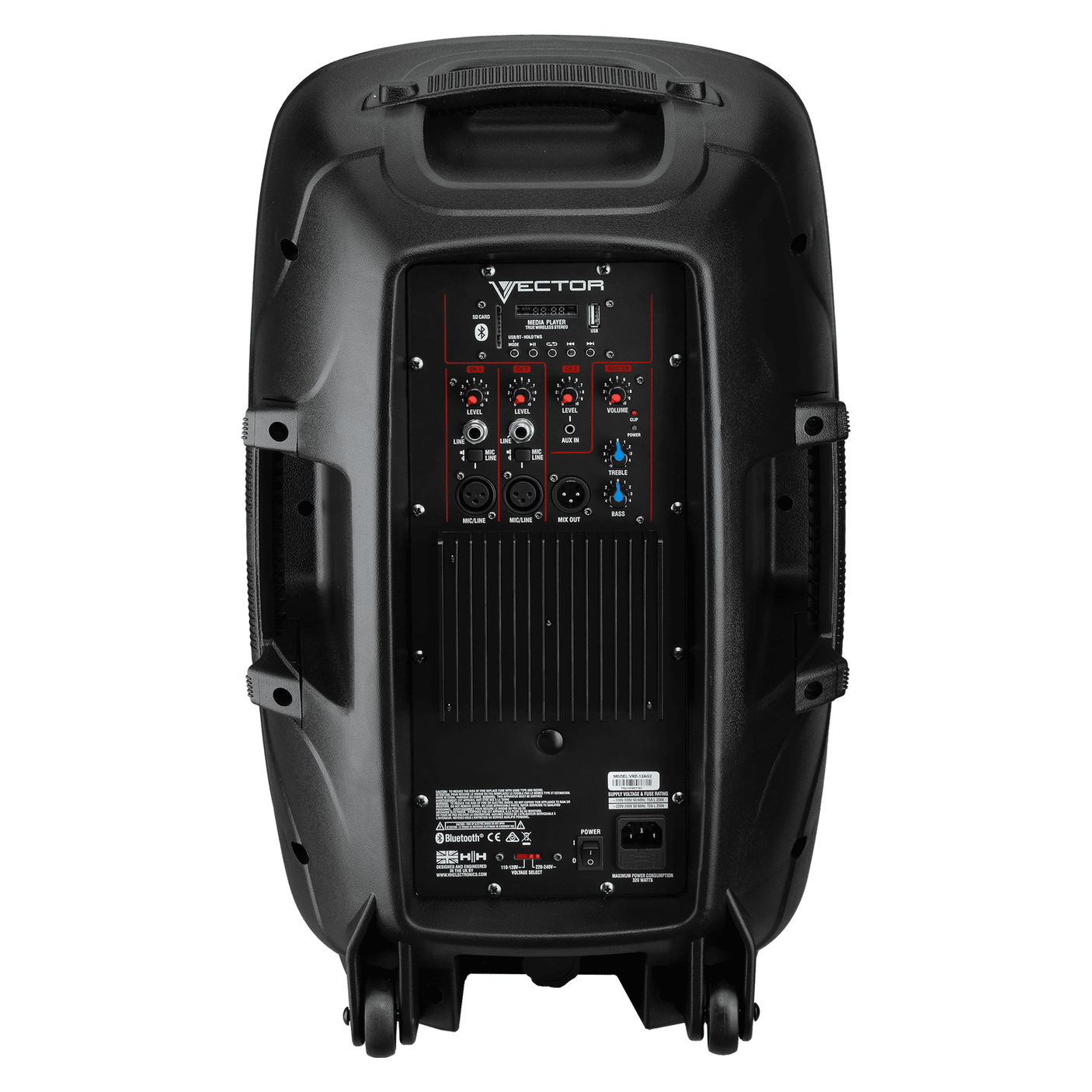 HH Audio Vector VRE-12AG2 12" Active PA Speaker With Bluetooth 5