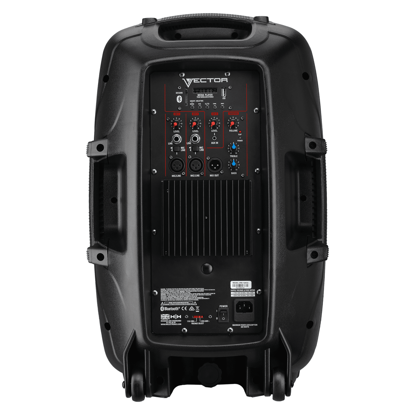 HH Audio Vector VRE-12AG2 12" Active PA Speaker With Bluetooth 4