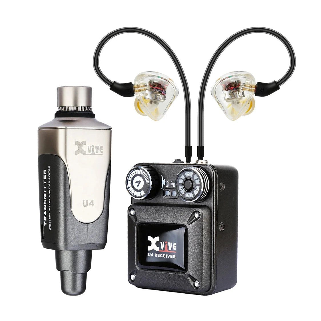 Xvive XU4T9 Wireless In-Ear Monitor System with T9 In-Ear Monitors & Travel Case 1