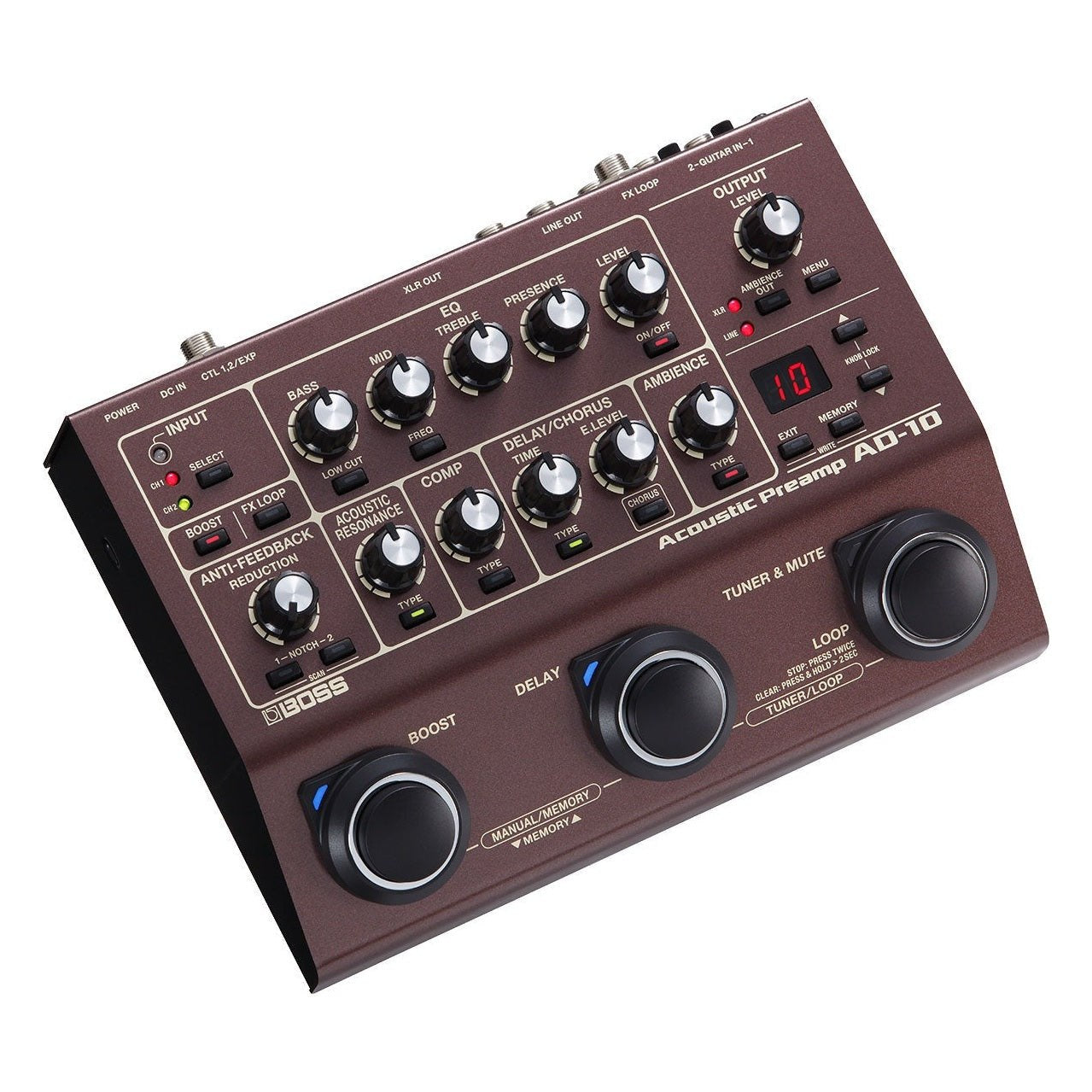 BOSS AD-10 Acoustic Preamp Pedal 2