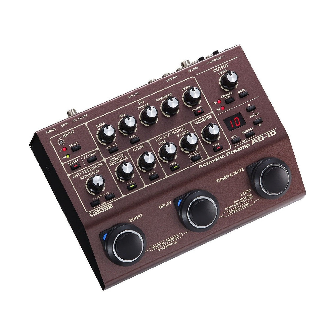 BOSS AD-10 Acoustic Preamp Pedal 2