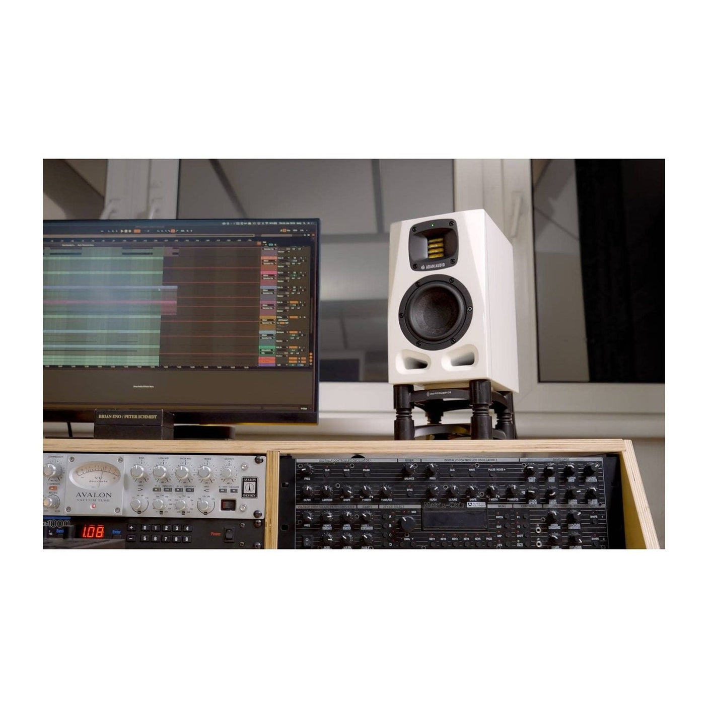 ADAM Audio A4V 4" Active Studio Monitors, Limited Edition White (Pair)