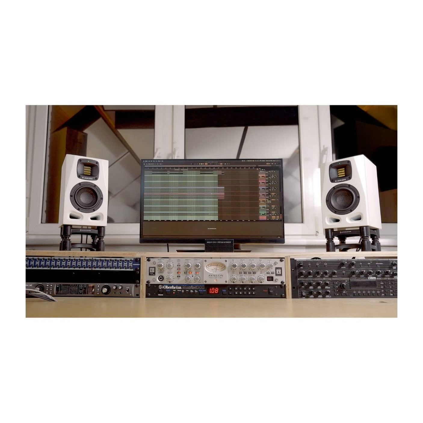 ADAM Audio A4V 4" Active Studio Monitors, Limited Edition White (Pair)