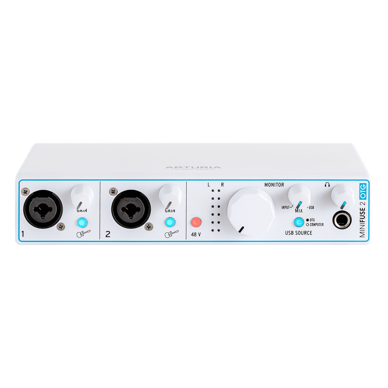 Arturia MiniFuse 2 OTG - Dual USB 2-in / 2-out Audio Interface White 1