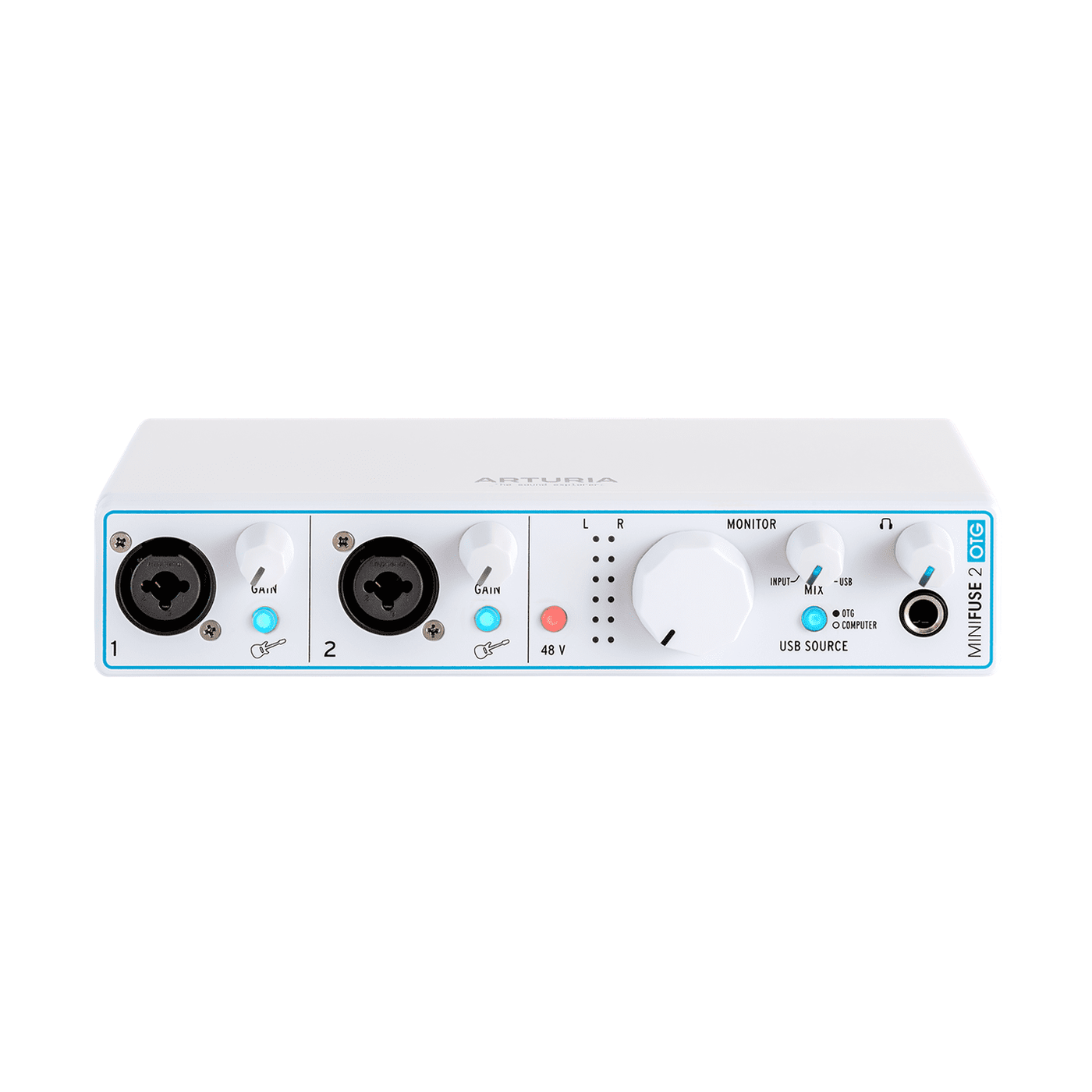 Arturia MiniFuse 2 OTG - Dual USB 2-in / 2-out Audio Interface White 1