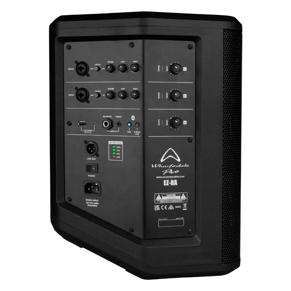 Wharfedale Pro EZ-8A 8" 100W Battery-Powered Bluetooth PA Speaker with Tour Bag 2