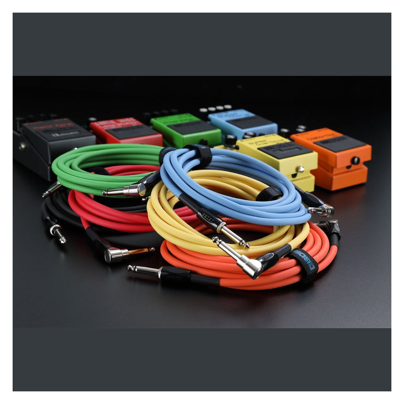 BOSS BIC-10A Angled/Straight Jack Instrument Cable, 3m/10ft - Available in 6 Colours 8