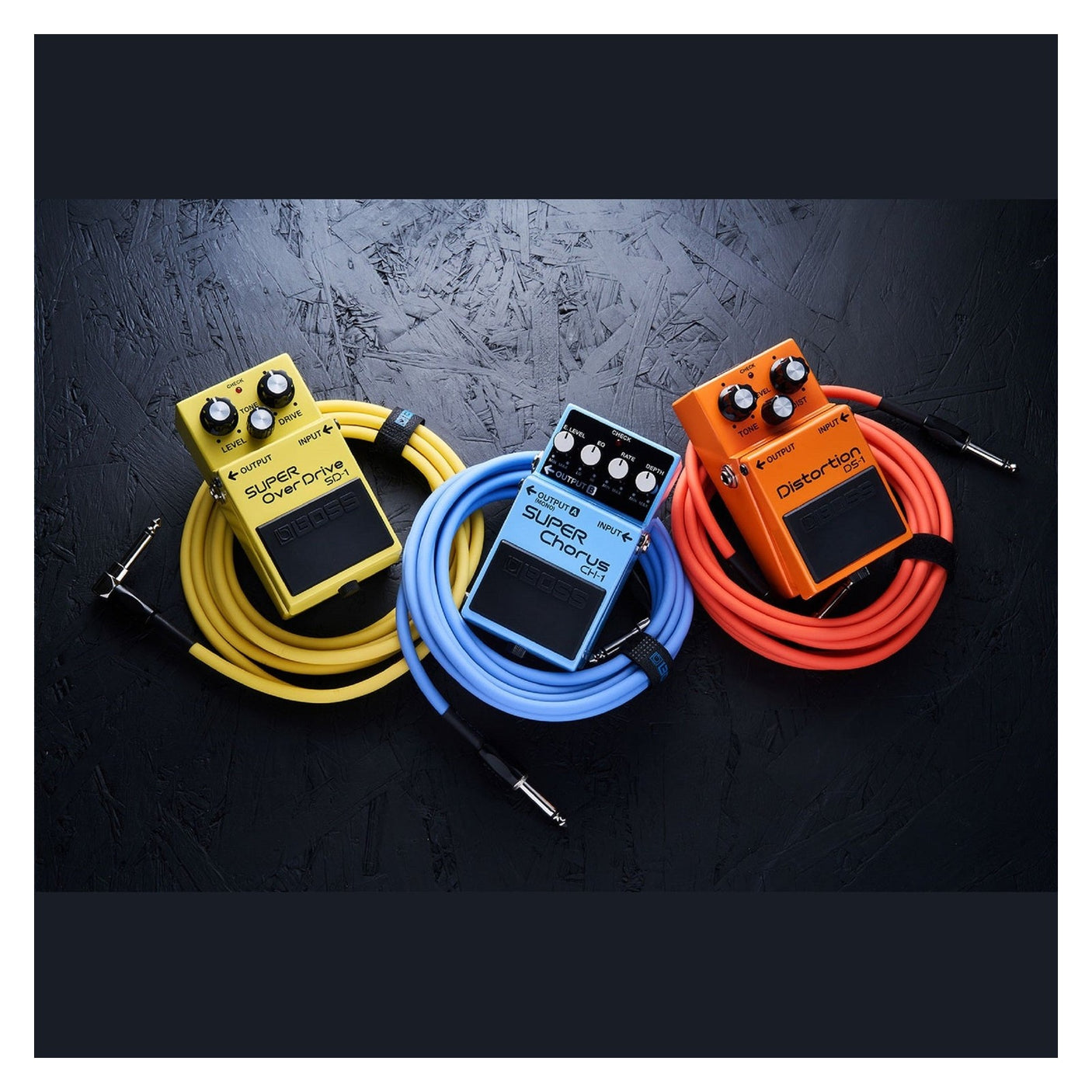 BOSS BIC-10A Angled/Straight Jack Instrument Cable, 3m/10ft - Available in 6 Colours 9
