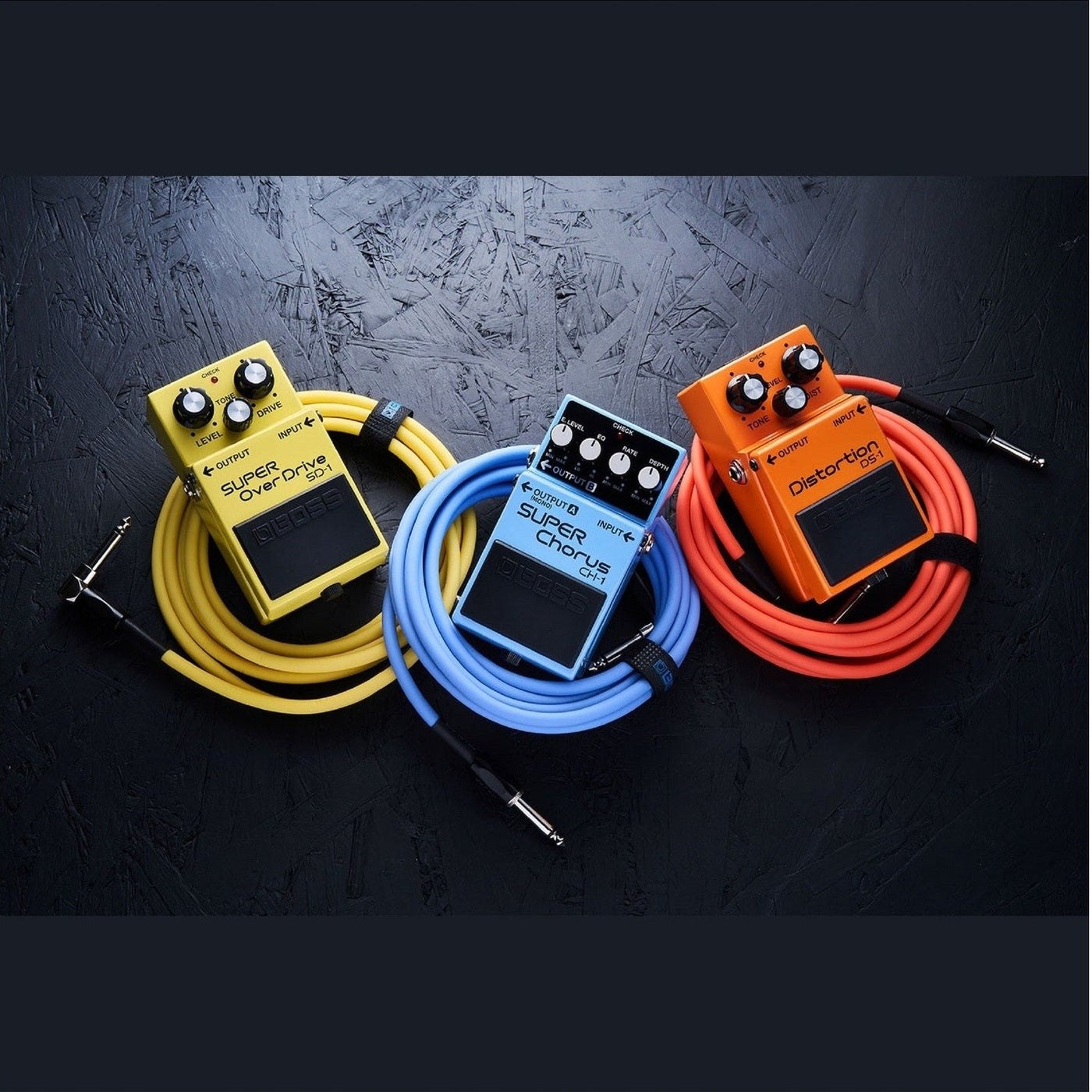 BOSS BIC-10A Angled/Straight Jack Instrument Cable, 3m/10ft - Available in 6 Colours 9
