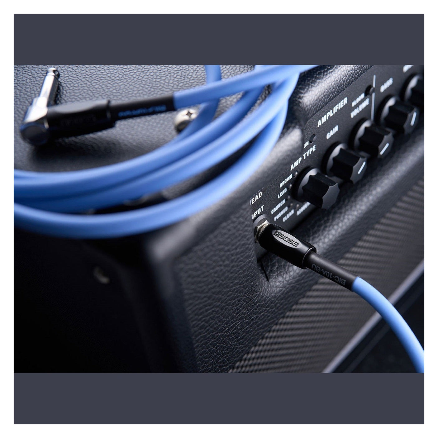 BOSS BIC-10A Angled/Straight Jack Instrument Cable, 3m/10ft - Available in 6 Colours 12