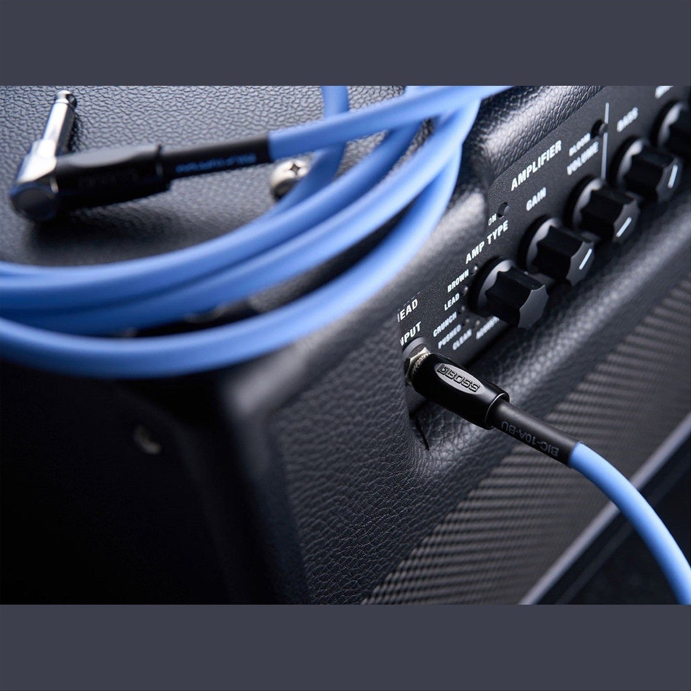 BOSS BIC-10A Angled/Straight Jack Instrument Cable, 3m/10ft - Available in 6 Colours 12