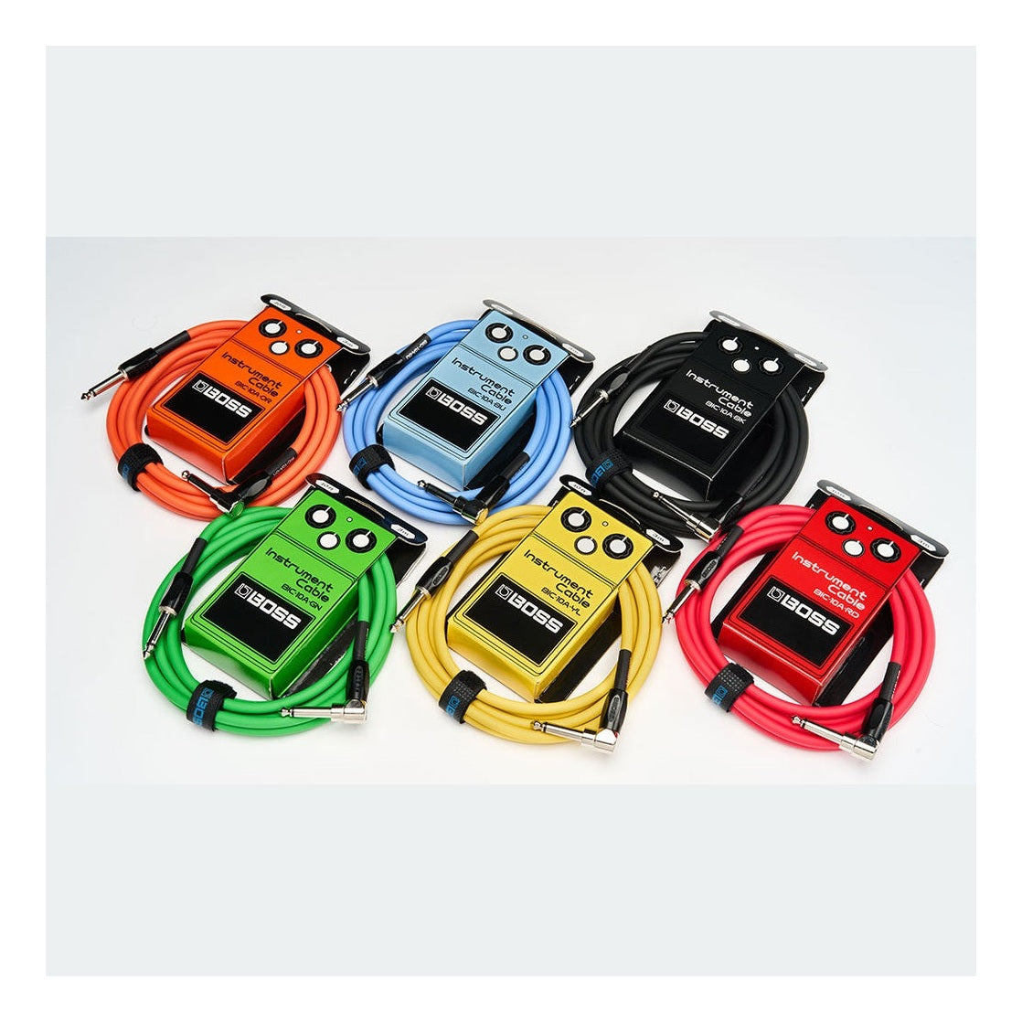 BOSS BIC-10A Angled/Straight Jack Instrument Cable, 3m/10ft - Available in 6 Colours 1