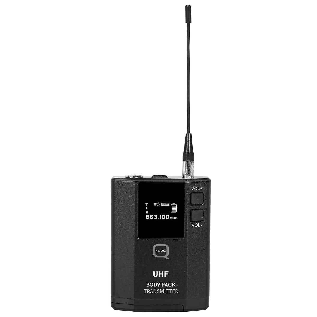 Q-Audio QWM 1960 V3 BP UHF True Diversity Dual Wireless Beltpack System