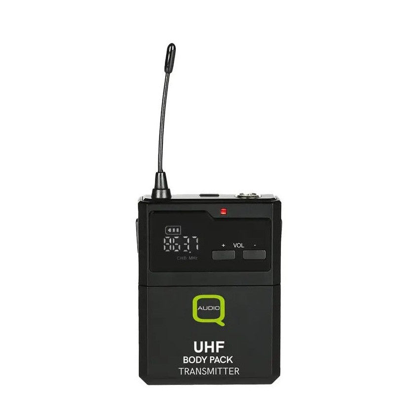 Q-Audio QWM 1900 V2 HH + BP Dual UHF Wireless System CH 70 2