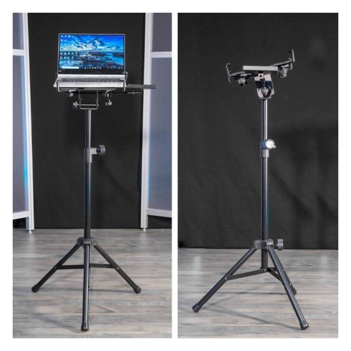Quiklok LPH004 Fully-Adjustable Laptop Tripod Stand With Mouse Tray 9