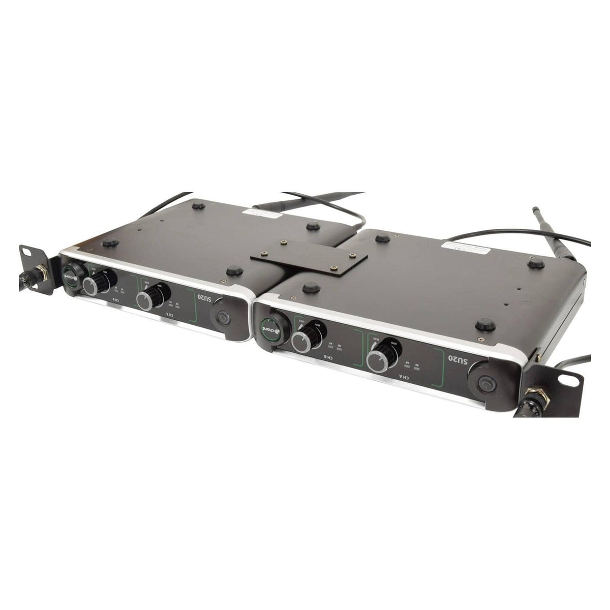 Chord SU20-H-RG Dual UHF Handheld Wireless Microphone System 863.42 + 864.3MHz 4