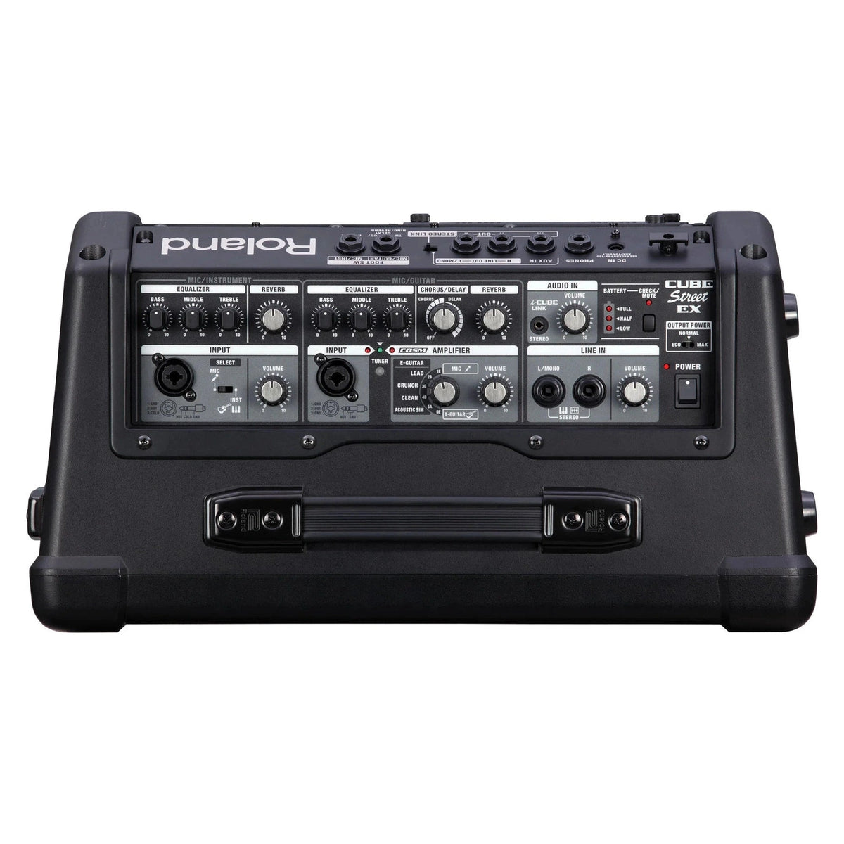 Roland CUBE Street EX - 50W Battery Powered Stereo Amplifier with COSM Amp Modelling 5