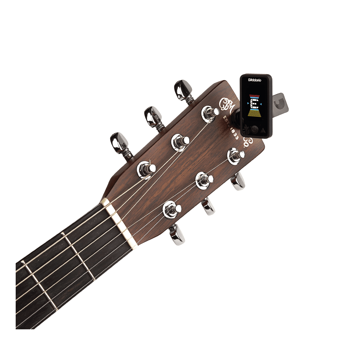D'Addario Eclipse Headstock Tuner – Compact Clip-On Chromatic Instrument Tuner Black 3