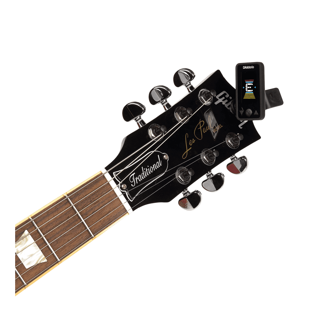 D'Addario Eclipse Headstock Tuner – Compact Clip-On Chromatic Instrument Tuner Black 4