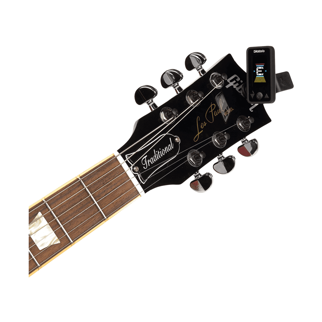 D'Addario Eclipse Headstock Tuner – Compact Clip-On Chromatic Instrument Tuner Black 4