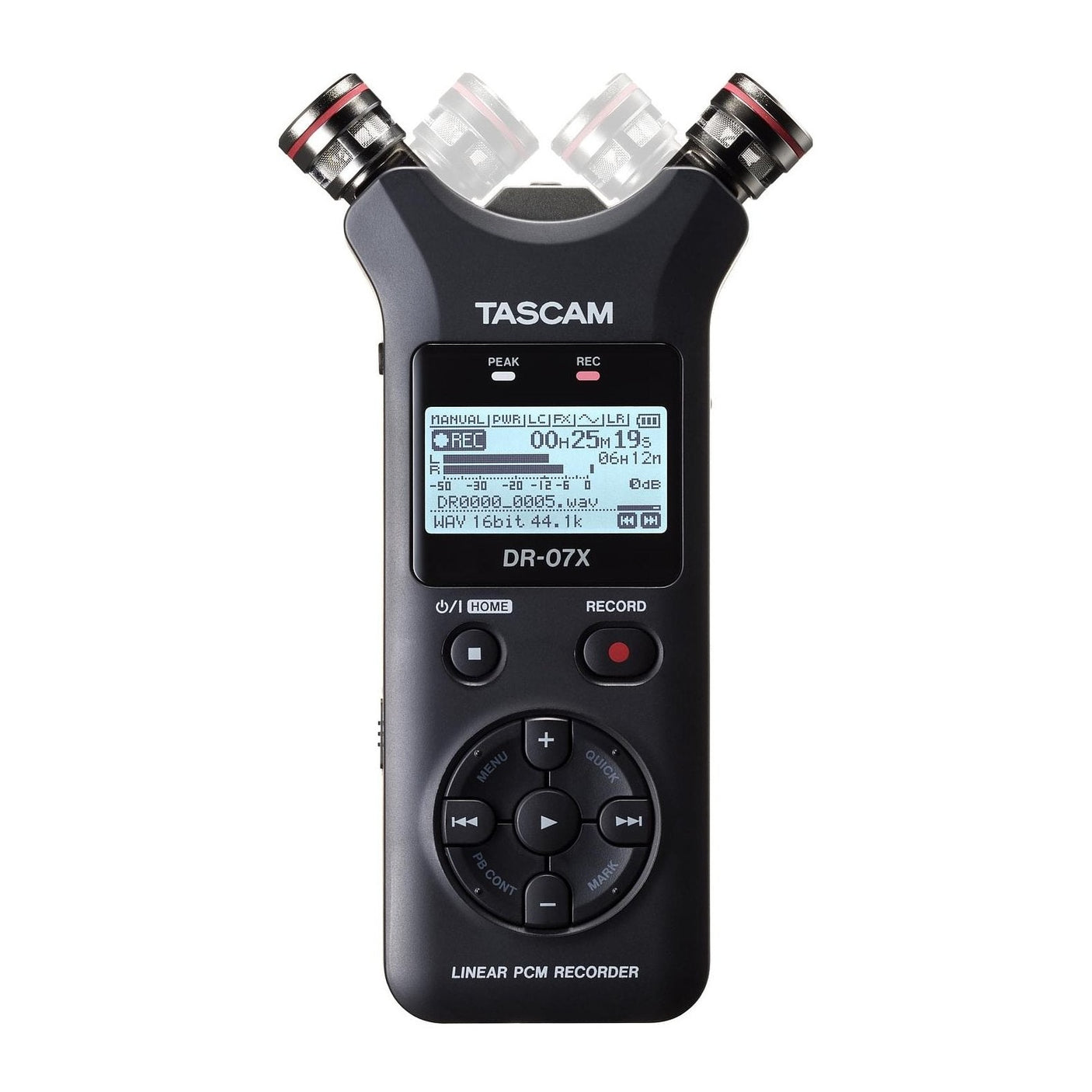 Tascam DR-07X 2-Channel Portable Recorder & USB Audio Interface 3