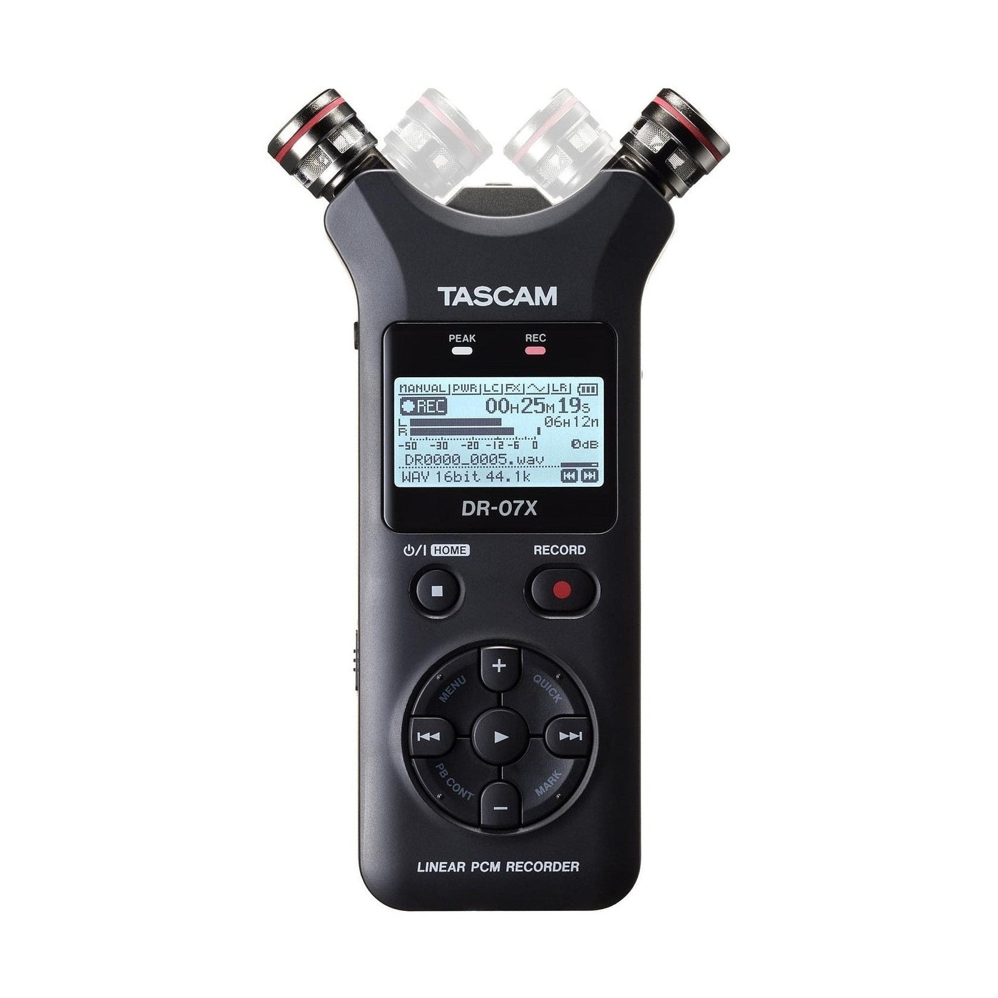 Tascam DR-07XP 32-Bit Handheld Audio Recorder With Adjustable Mics & USB Interface 1
