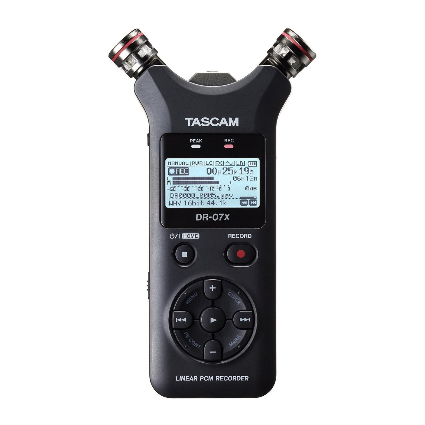 Tascam DR-07X 2-Channel Portable Recorder & USB Audio Interface 1