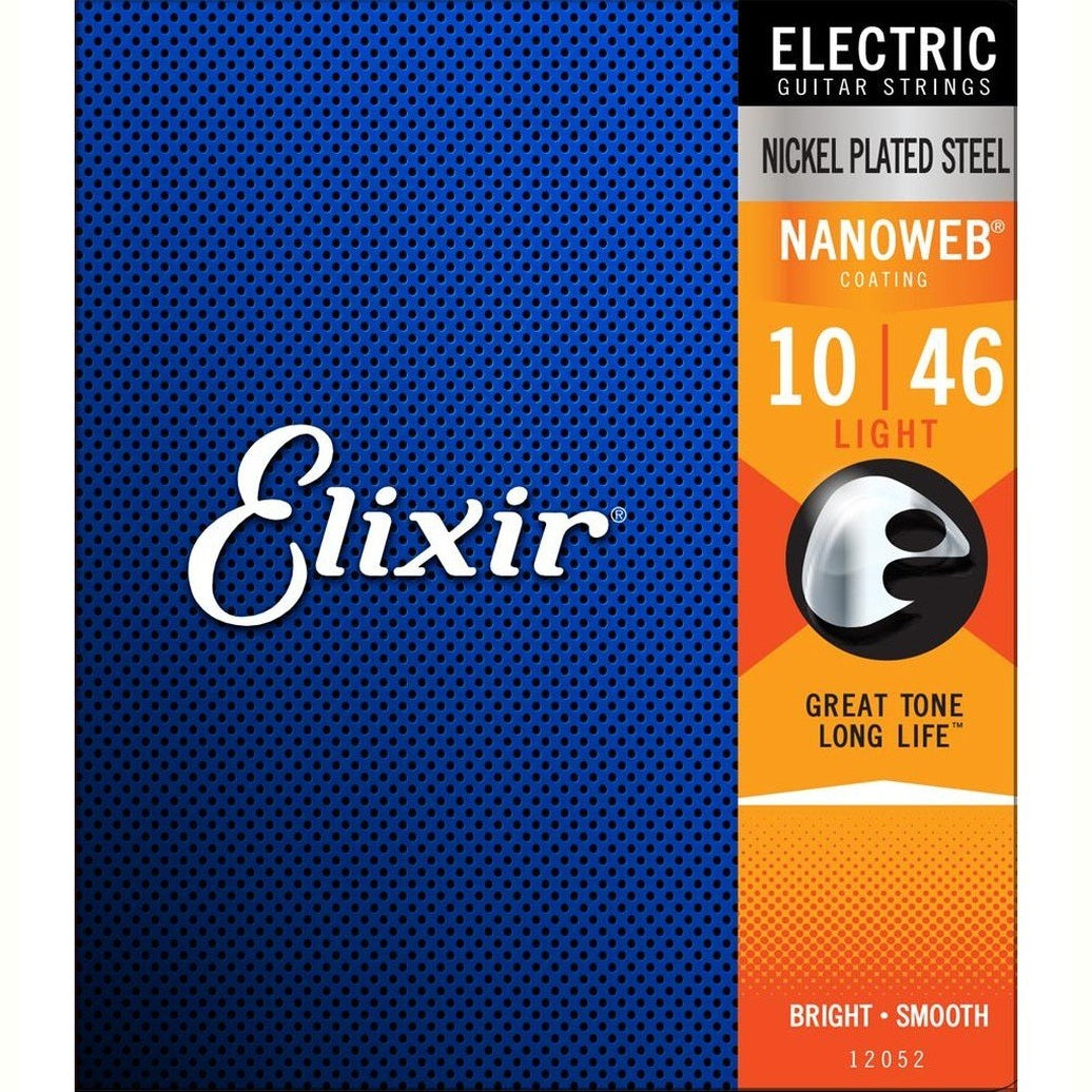 Elixir NANOWEB Nickel Plated Steel Electric Guitar Strings, Light — 10-46 2