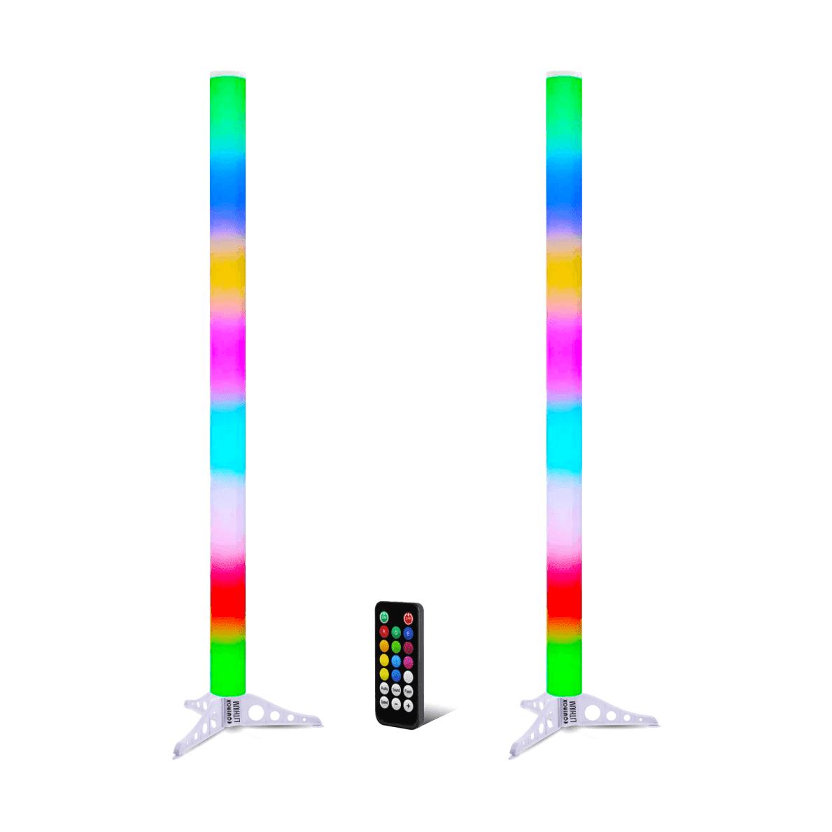 Equinox Pulse Tube Lithium Colour Changing RGB LED Tube Battery Powered - Twin Pack 1