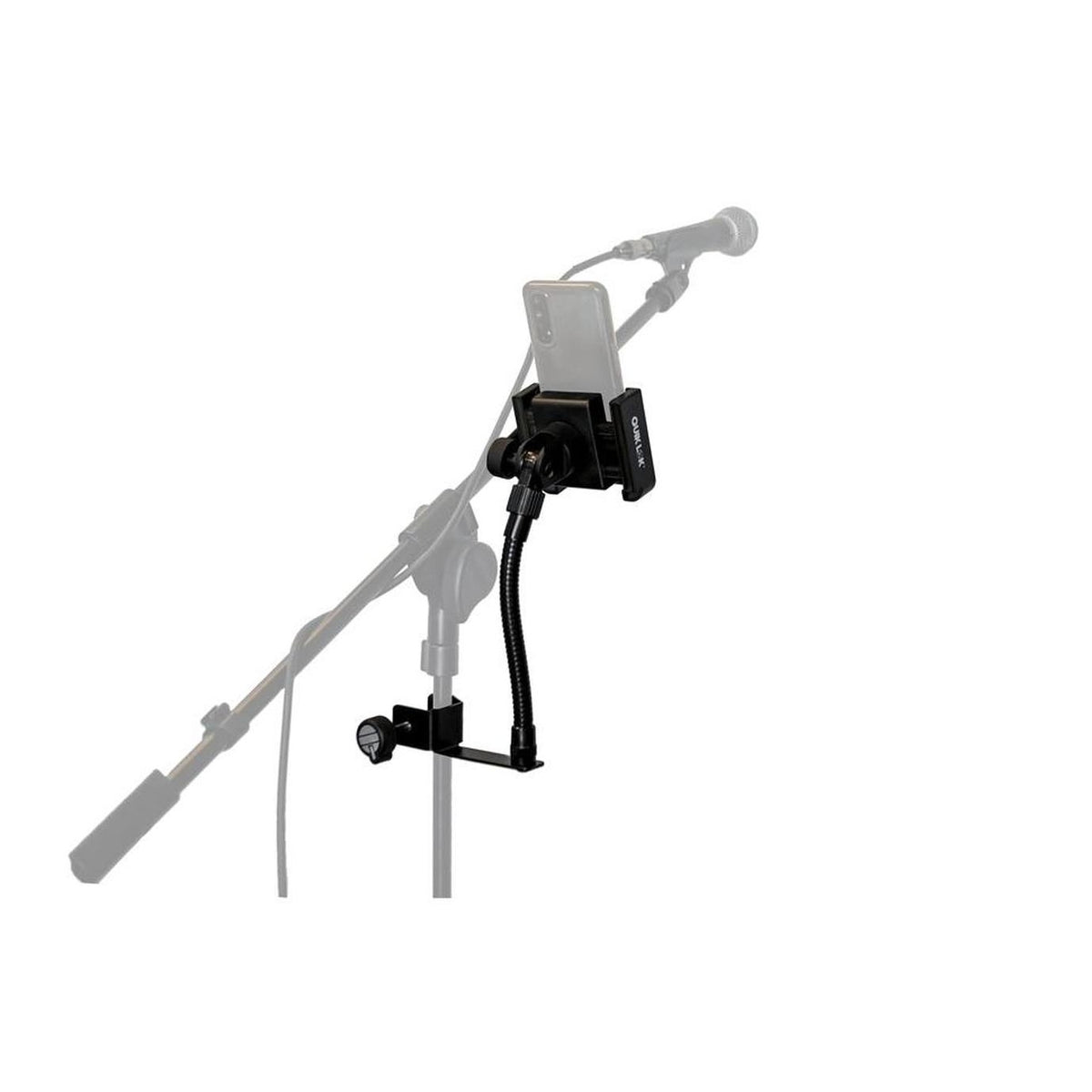 Quiklok SMS001 Universal Smartphone Holder For Microphone Stands 4