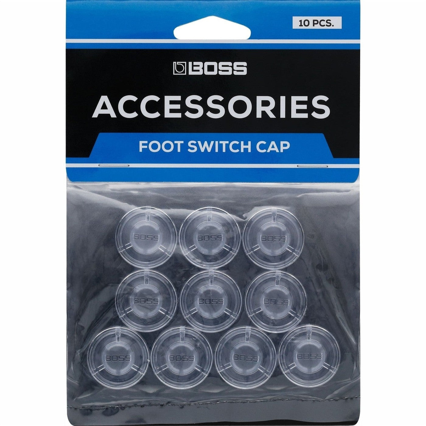 BOSS FSC-10 Transparent Polycarbonate Footswitch Caps 10 Pack 1
