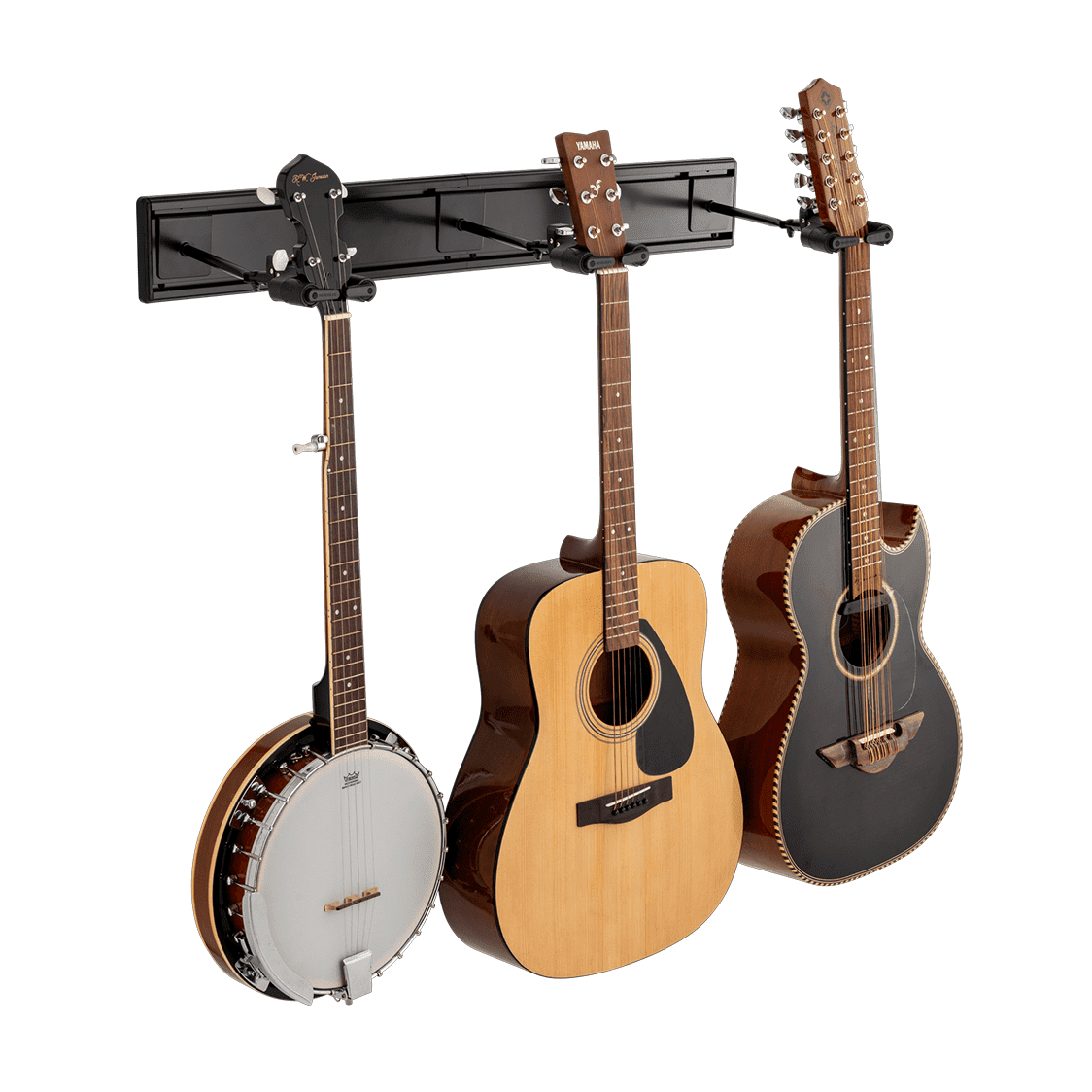 Hercules GSP403SB Slatwall Rack Set for 3 Guitars 2