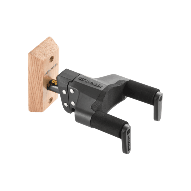 HERCULES GSP38WB Plus - Auto-Swivel Yoke Instrument Wall Hanger with Woodblock Mount 1