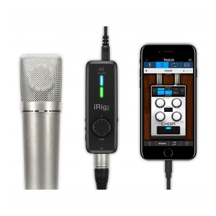 IK Multimedia iRig Pro I/O MIDI Audio Interface For iOS, Android, Mac & PC 16