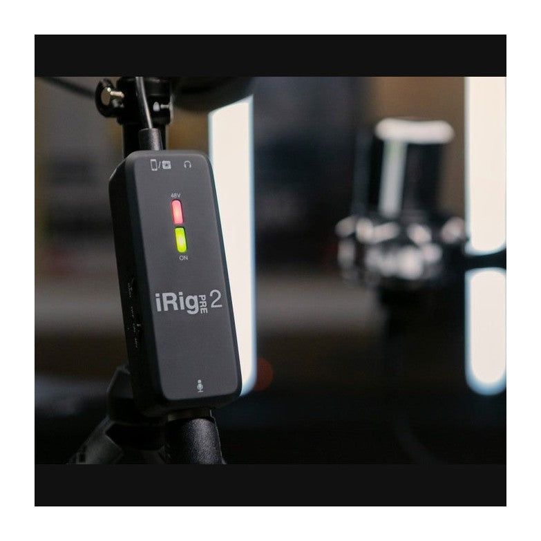 IK Multimedia iRig Pre 2 Mobile Microphone Interface & Preamp 12