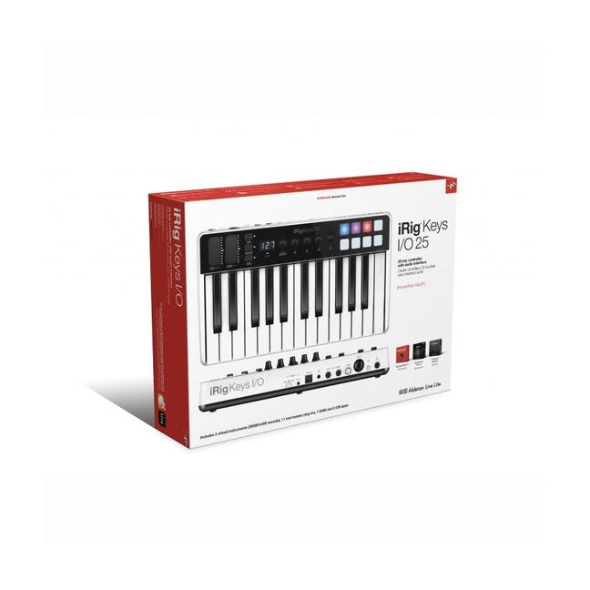 IK Multimedia iRig Keys I/O 25 MIDI Keyboard Controller & Audio Interface 16