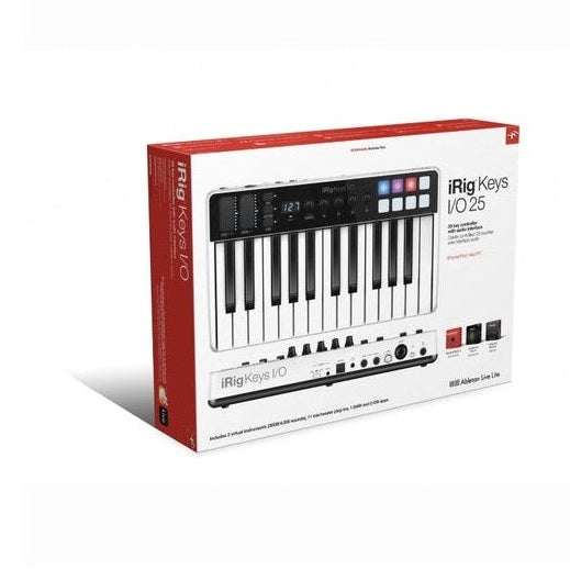 IK Multimedia iRig Keys I/O 25 MIDI Keyboard Controller & Audio Interface 16