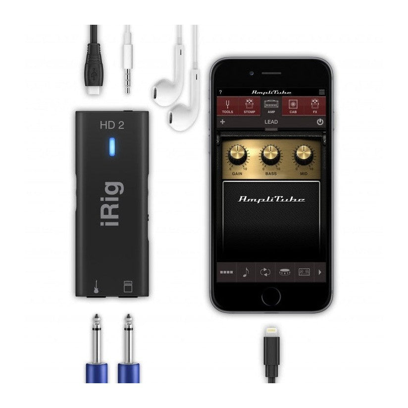 IK Multimedia iRig HD 2 Guitar Audio Interface for iOS, Mac & PC 14