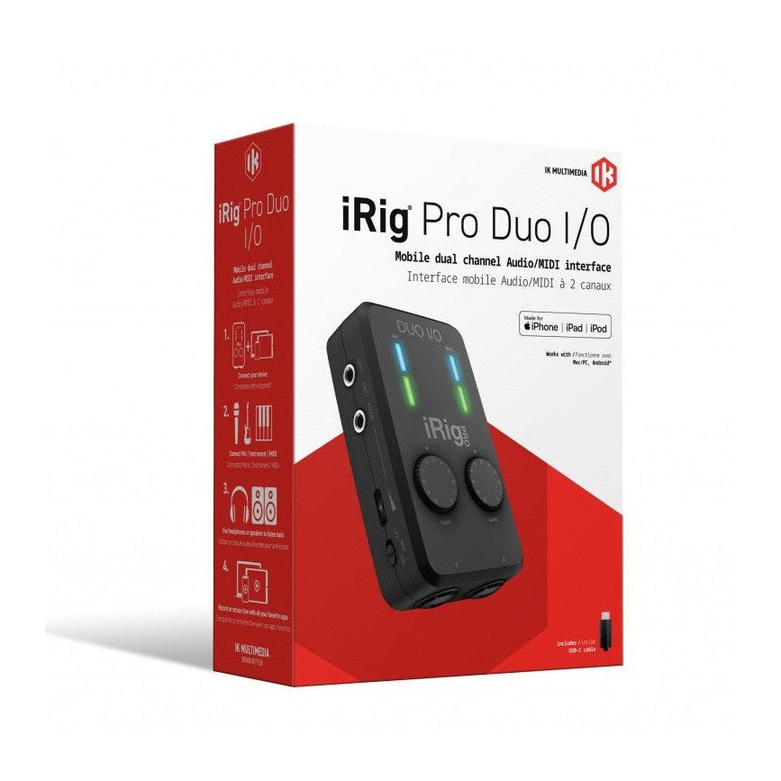 IK Multimedia iRig Pro Duo I/O 2-Channel Mobile Audio/MIDI Interface 13