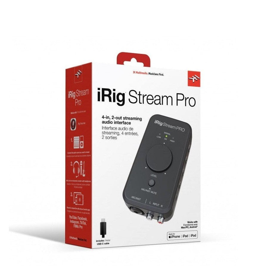 IK Multimedia iRig Stream Pro Streaming Audio Interface for iOS, Android, Mac & PC 12