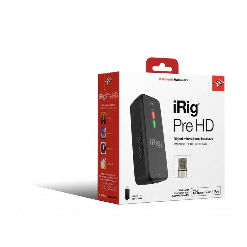IK Multimedia iRig Pre HD Mobile Microphone Interface & Preamp 15