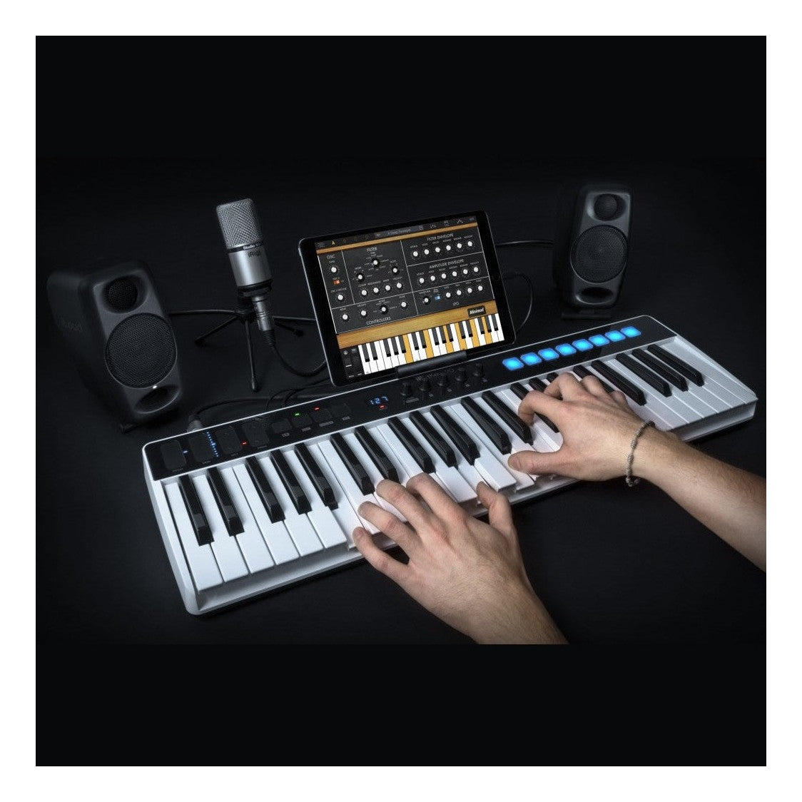 IK Multimedia iRig Keys I/O 49 MIDI Keyboard Controller & Audio Interface 8