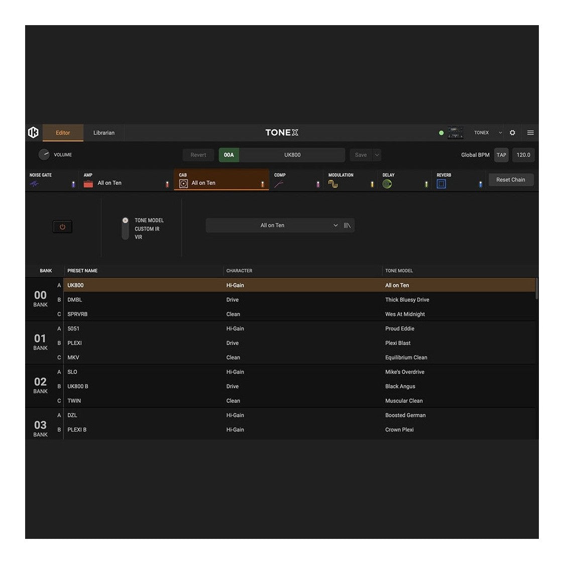 IK Multimedia TONEX Guitar Amp Pedal 12