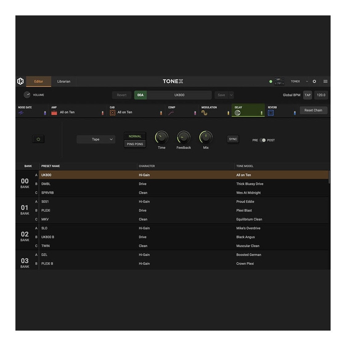 IK Multimedia TONEX Guitar Amp Pedal 14