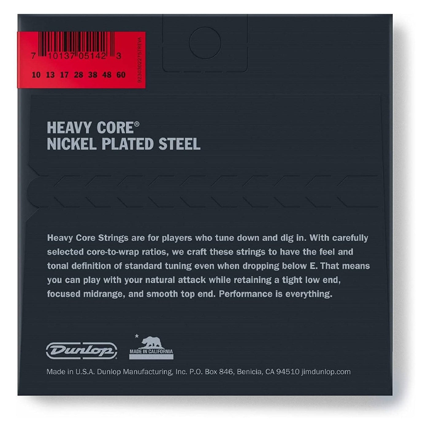 Jim Dunlop 7-String Electric Heavy Core Guitar Strings .010 - 0.60 2