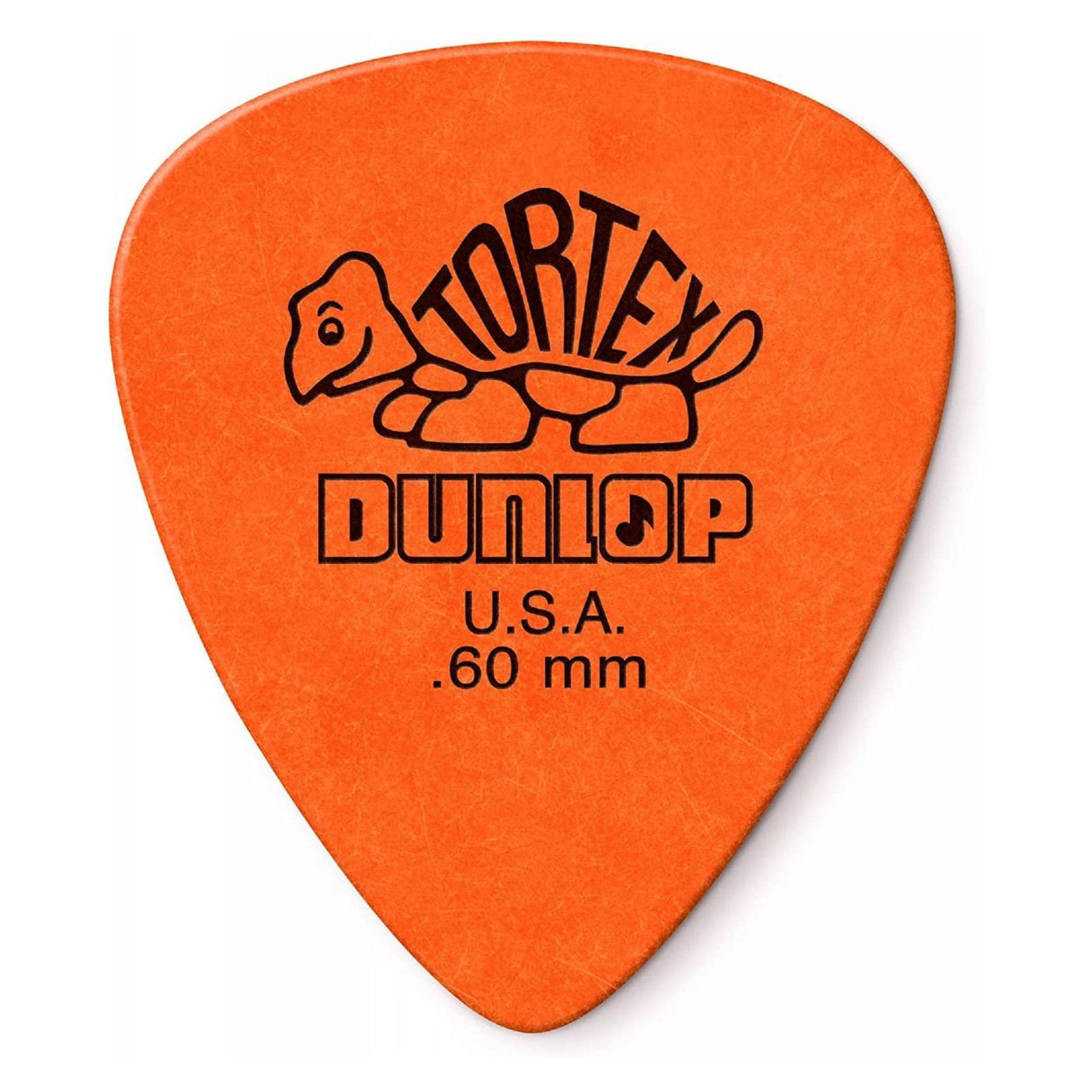 Jim Dunlop Tortex Standard Guitar Picks - 12 Pack Orange - .60mm 3