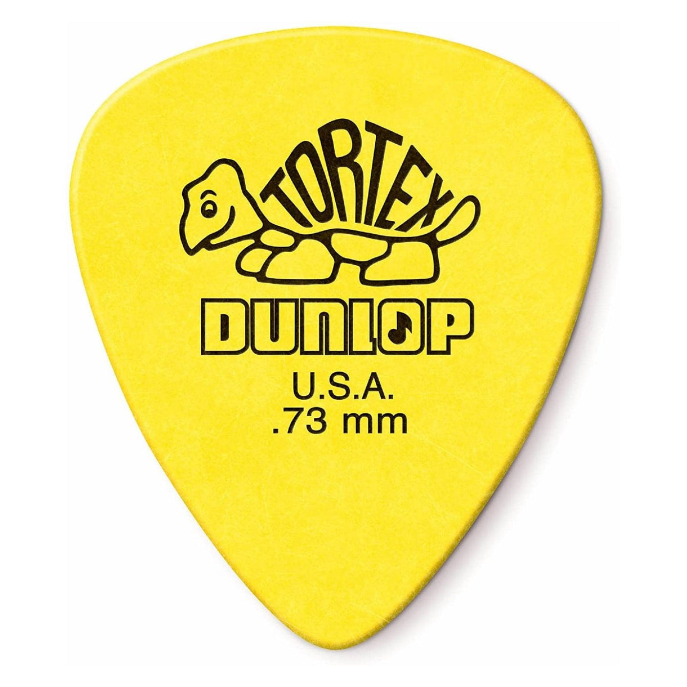 Jim Dunlop Tortex Standard Guitar Picks - 12 Pack Yellow - .73mm 2